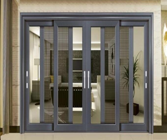 Double Tempered Glass 3.0mm Aluminum Sliding Patio Doors