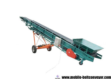 Hydraulic Lifting Portable Fertilizer Conveyor , Descending Loading Belt Conveyor