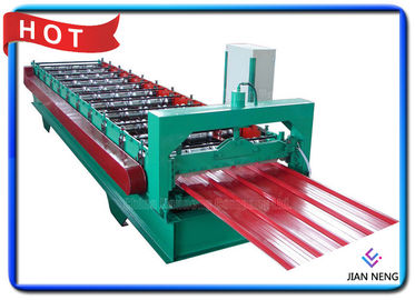Color Coated Tile Roll Forming Machine 18 Stands For Warehouses / Plants