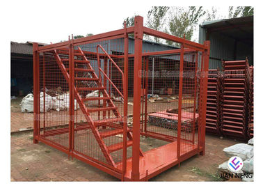 Customized Seal / Box Type Steel Ladder Cage Q235 Steel For Foundation Trench