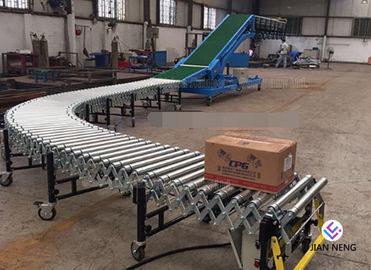 Adjustable Brake Conveyor For 20 Feet 40 Feet Container Loading And Unloading