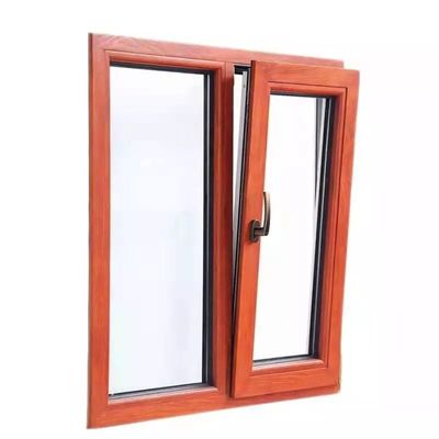 Thermal Break 3.0mm Aluminum Tilt And Turn Window With Tempered Glass
