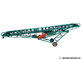 Construction Industry Portable Belt Conveyor Systems With Smooth Belt Surface