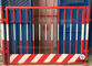 Temporary Edge Protection Guardrail Red And White Color For Building Construction Sites