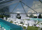 European Style Clear Frame Party Tent With Beautiful Roof Linings / Curtains