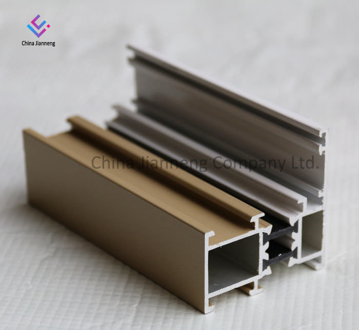 Customized 6063 T5 Extrusion Aluminum Door Window Frames For Cabinet Sliding Doors