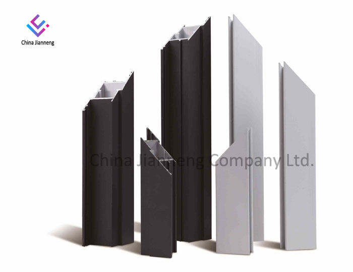 Customized 6063 T5 Extrusion Aluminum Door Window Frames For Cabinet Sliding Doors