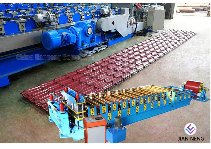 Glazed Tile Corrugated Steel Roll Forming Machine Roofing Sheet MachineWith 18 Forming Stations