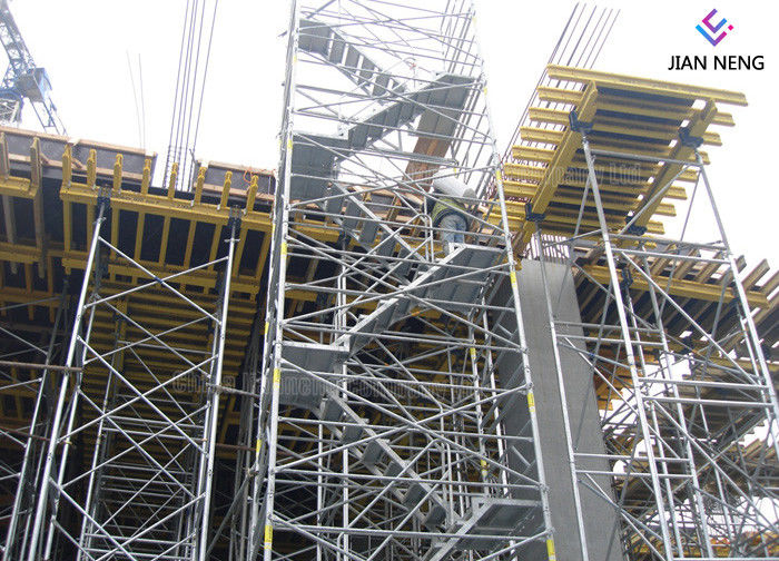 Hot Dip Galvanized Kwikstage / K - Stage Cuplock Stair Tower With Safety Ladder