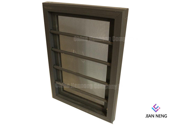Anti Theft Awning Aluminium Windows And Doors With Stainless Steel Security Mesh Burglar Proof
