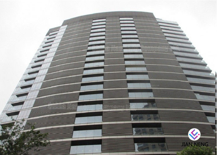 Curtain Wall Aluminium Windows And Doors Low - E Glass For Office Building