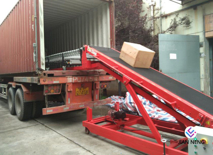 Movable Conveyor Belt For Loading And Unloading 50kg Bags To Trucks Containers Trailers