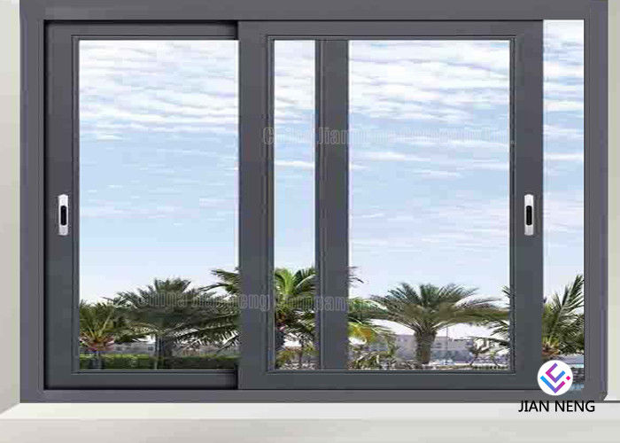 Double Glazed Aluminium Sliding Windows For House 1.4mm~3.0mm Wall Thickness
