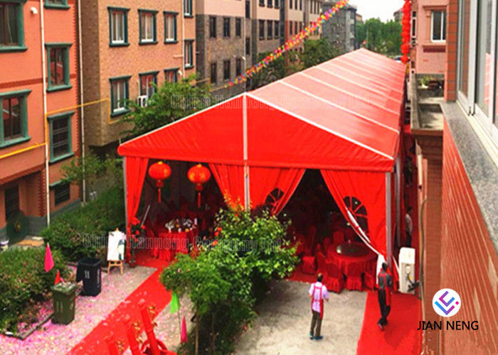 Red Aluminum Truss Roof Systems , Beautiful Dj Lighting Truss Systems Tent With Air Condition