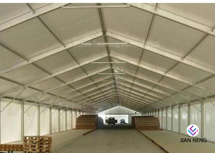 Different Sized Custom Event Tents With White PVC Fabric For Exhibition , Warehouse