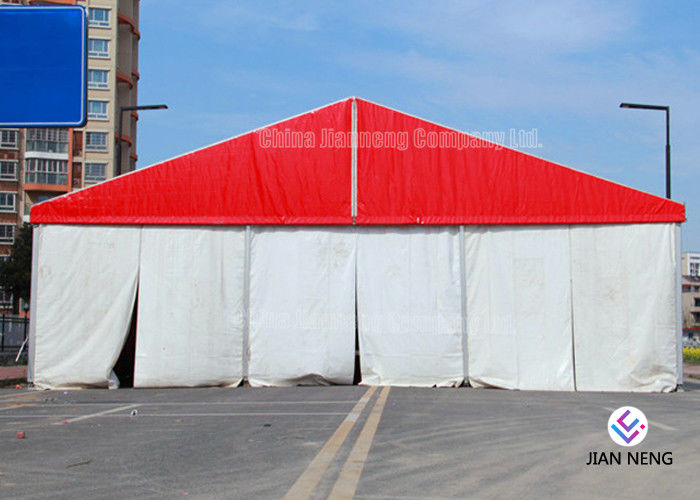 Different Sized Custom Event Tents With White PVC Fabric For Exhibition , Warehouse
