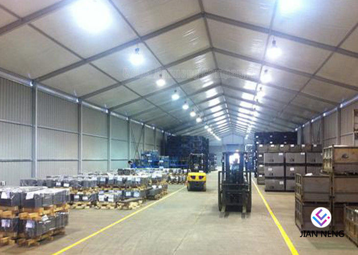 Different Sized Custom Event Tents With White PVC Fabric For Exhibition , Warehouse