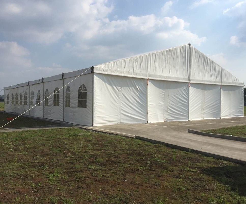 200 People White Alloy Outdoor Aluminum Frame Tent For Church Or Other Event