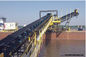 Inclined Roller Mobile Conveyor Belt System Fire Resistant With Wheels